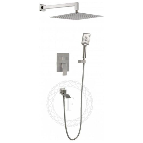 Душевая система встраиваемая FILARETE Waterfall FL1010NK, никель