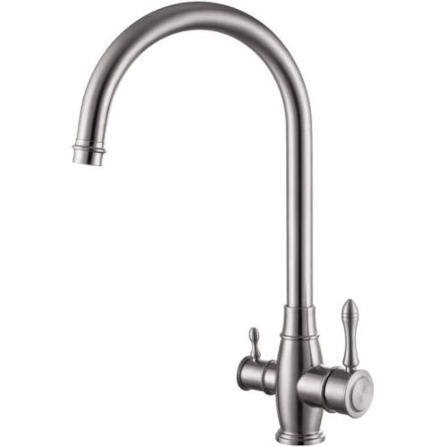 Смеситель для кухни с подключением к фильтру Fmark FS0062, сатин