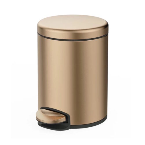 Мусорное ведро Raglo R360.106.33 с педалью для открывания, матовая медь