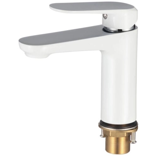 Смеситель для раковины Savol SK-H6201, хром/белый