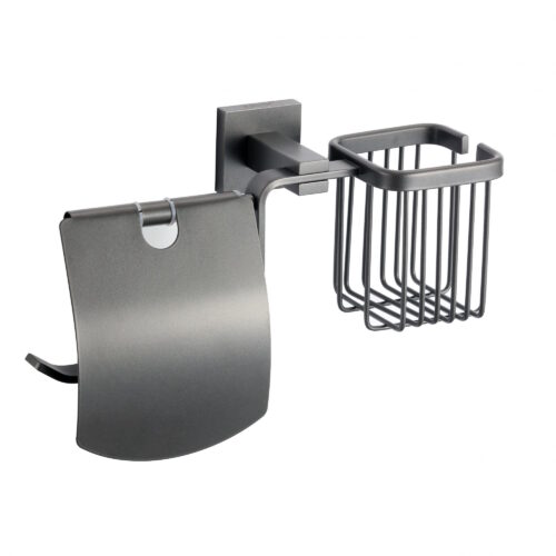 Держатель для туалетной бумаги и освежителя Savol S-L06551Q, графит