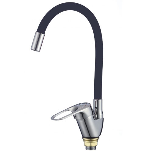 Смеситель для кухни с гибким изливом Fmark FM4104-01, хром