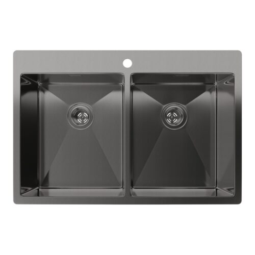Кухонная мойка Rivelato Rinox 7450 2В PVD, черный