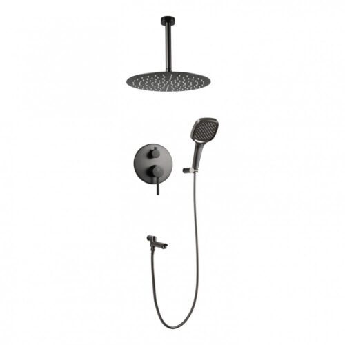Душевая система встраиваемая FILARETE Roun FL1027BG, графит