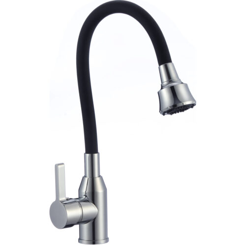 Смеситель для кухни с гибким изливом и режимом душ Fmark FS8266A-01, хром