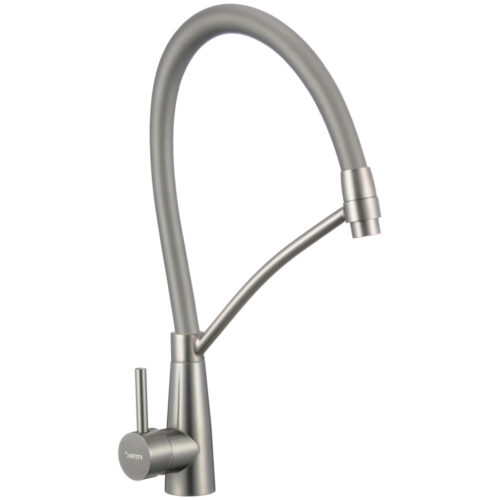 Смеситель для кухни с гибким изливом Fmark FS8255L-05, сатин