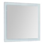 Зеркало Dreja Kvadro 80x85 см, белый