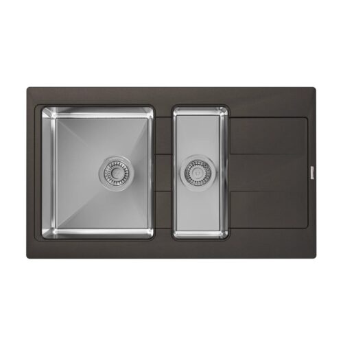 Кухонная мойка Florentina КОМБИ 21.410.D0860.302, антрацит