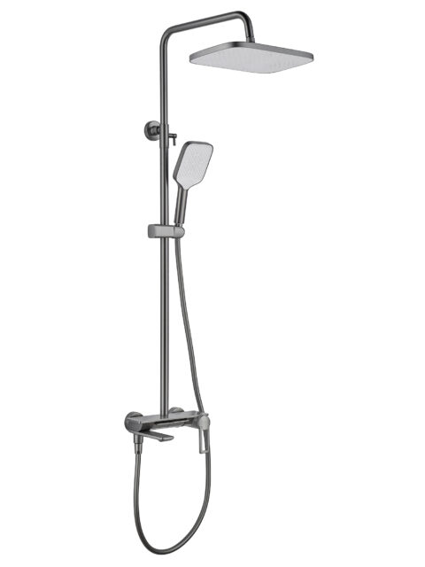 Душевая система Shevanik S4826T, черный