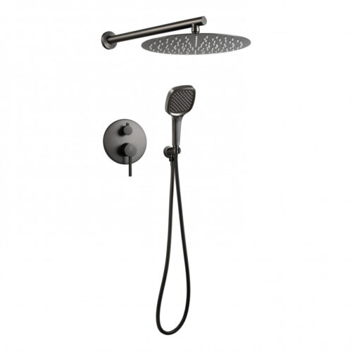 Душевая система встраиваемая FILARETE Roun FL1028BG, графит
