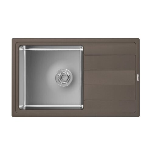 Кухонная мойка Florentina КОМБИ 21.395.D0780.307, серый шёлк